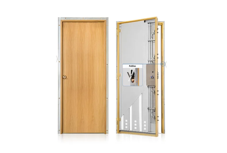 Puerta acorazada CABMA Premium 3C, cara exterior e interior