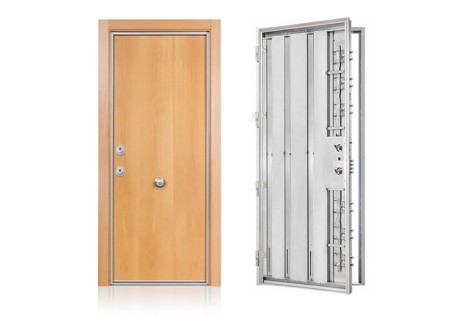 Puerta acorazada CABMA Thor 20 Plus grado 4B, vista exterior e interior