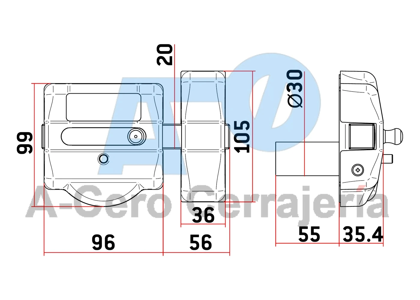 Cerrojo SAG EP60 llave M&C Condor