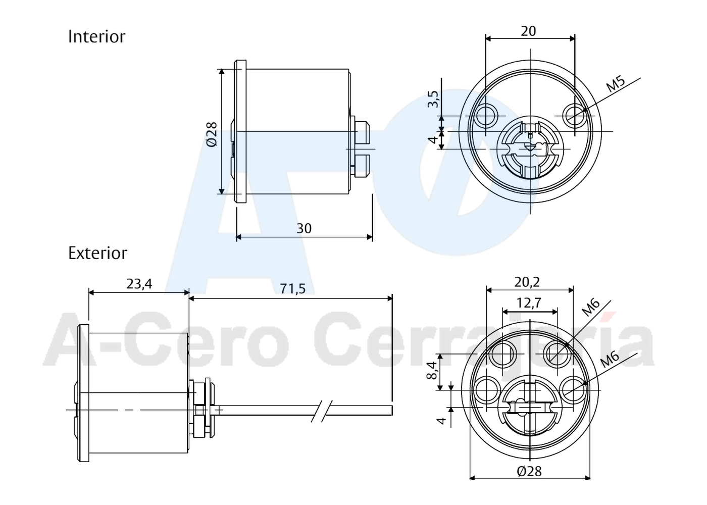 Jgo bombines Serie TS T60 Regulable Tornillos