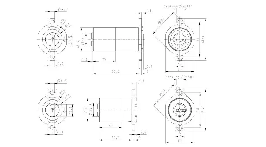 Bombín TWINTEC para Fichet