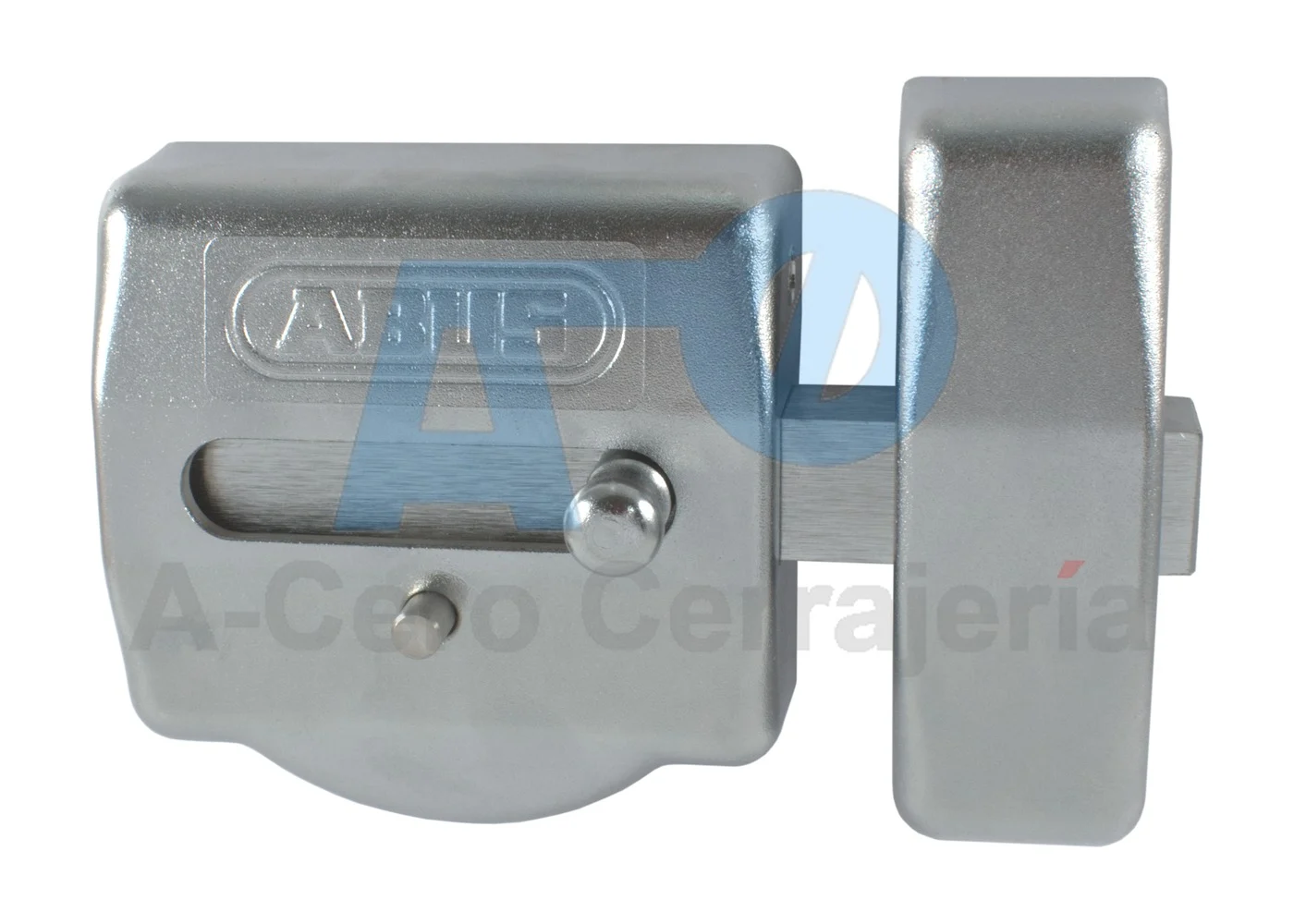 Cerrojo de sobreponer ABUS 4930 tipo SAG con llave Xelus, acabado níquel, vista interior