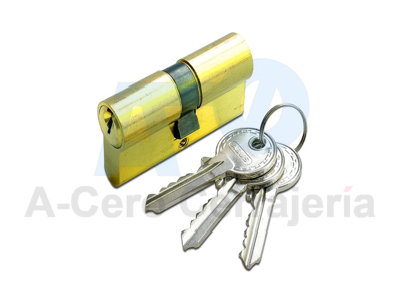 Bombín ABUS E50 en latón con las 3 llaves de serreta